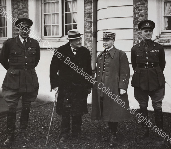 Photo shows General Ironside [Chief of Imperial General Staff]