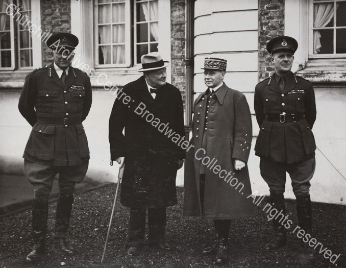Photo shows General Ironside [Chief of Imperial General Staff]