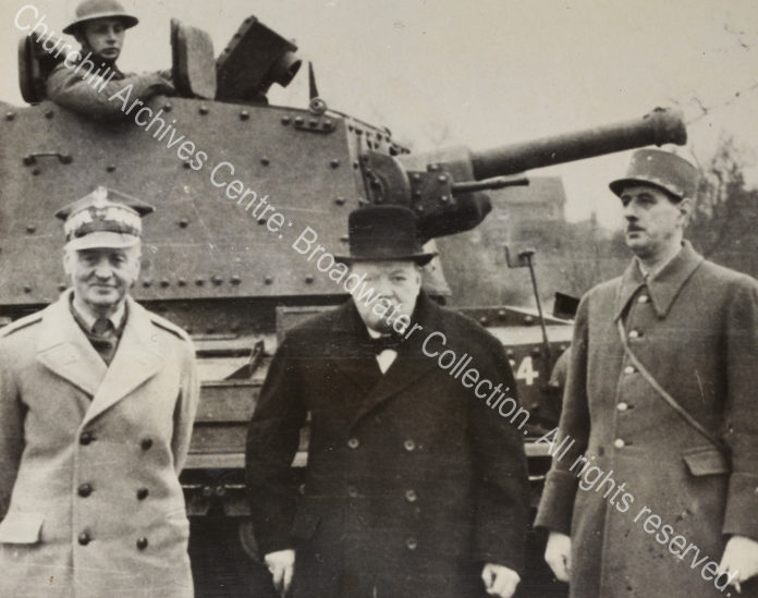 Photo shows from left to right: General [Wladyslaw] Sikorski [Prime Minister of Poland]