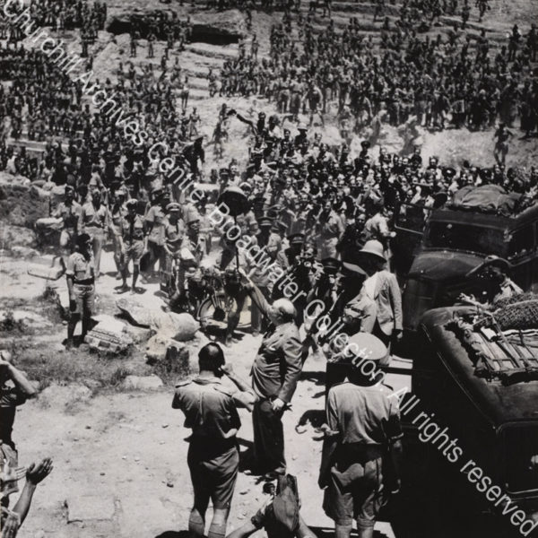 Photo shows WSC at the Roman theatre in Carthage
