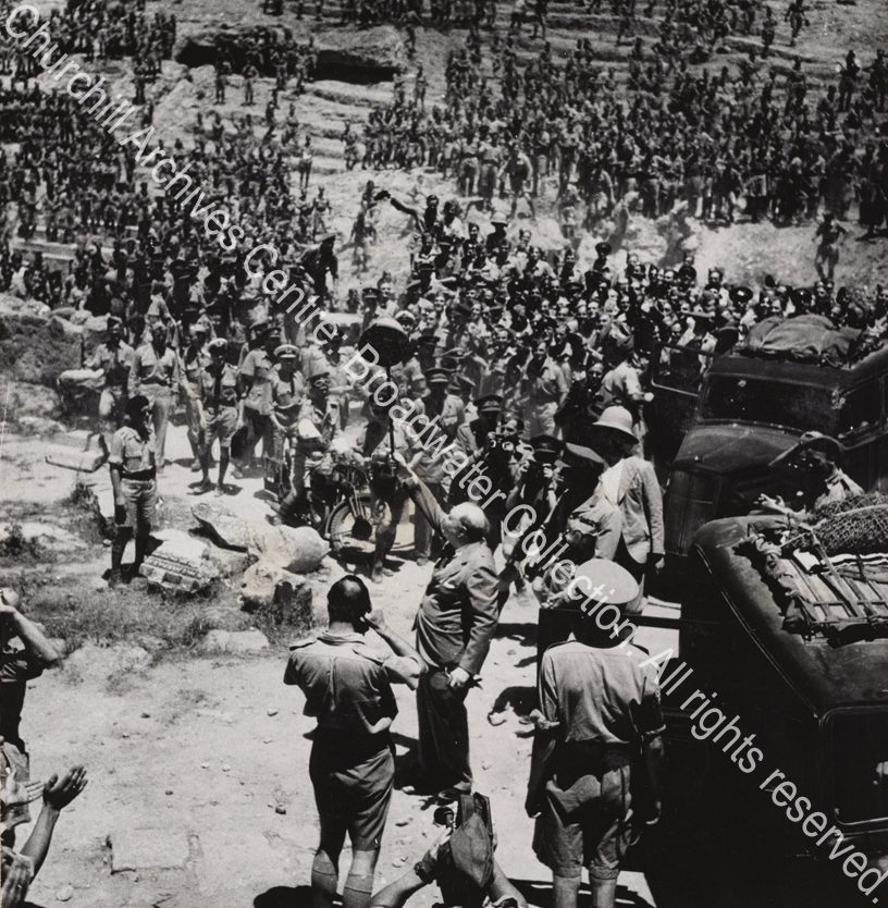 Photo shows WSC at the Roman theatre in Carthage