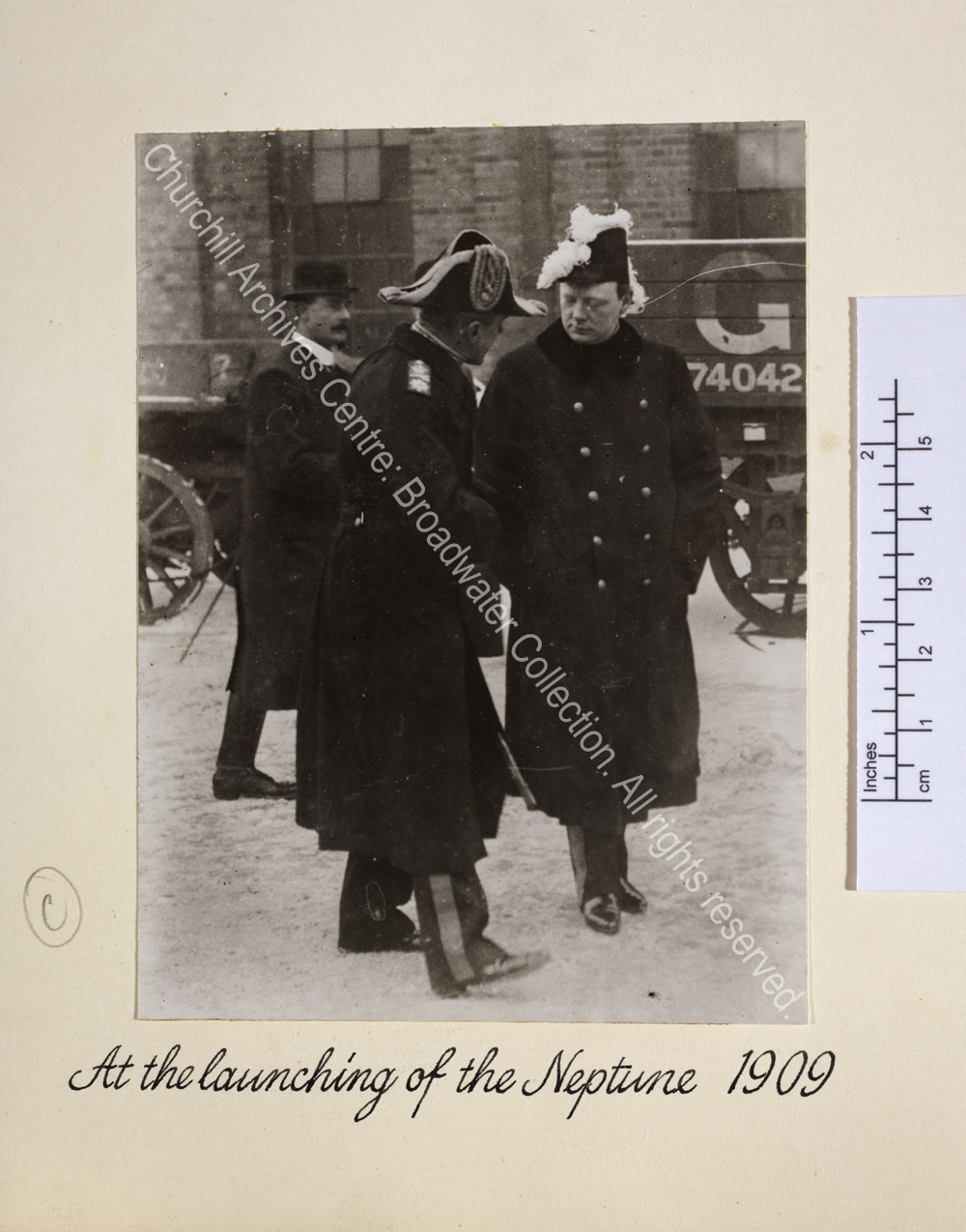 WSC wearing Privy Councillor's uniform and peaked feathered hat