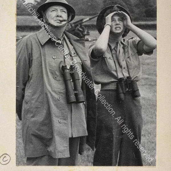 Photo shows WSC and Mary Churchill