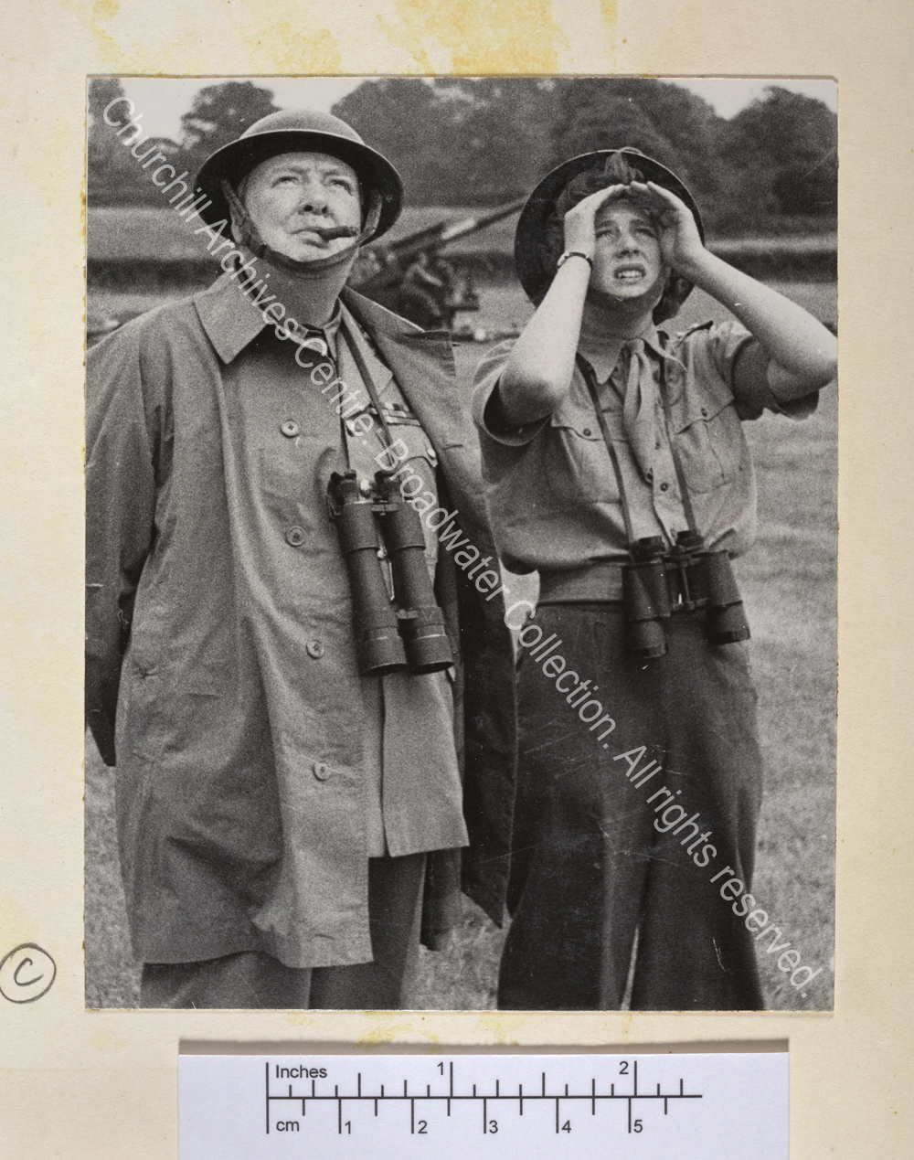 Photo shows WSC and Mary Churchill