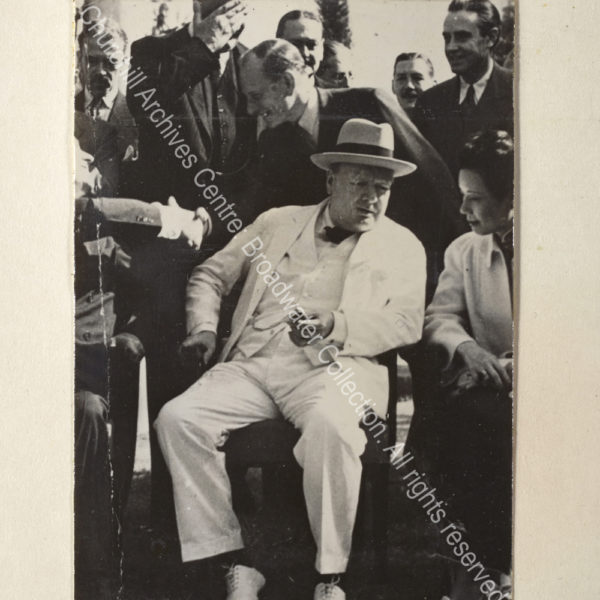 Photo taken during the Cairo conference shows WSC (wearing a white suit