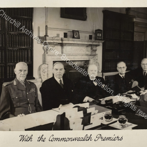Photo shows (from left to right) Field Marshal Jan Smuts