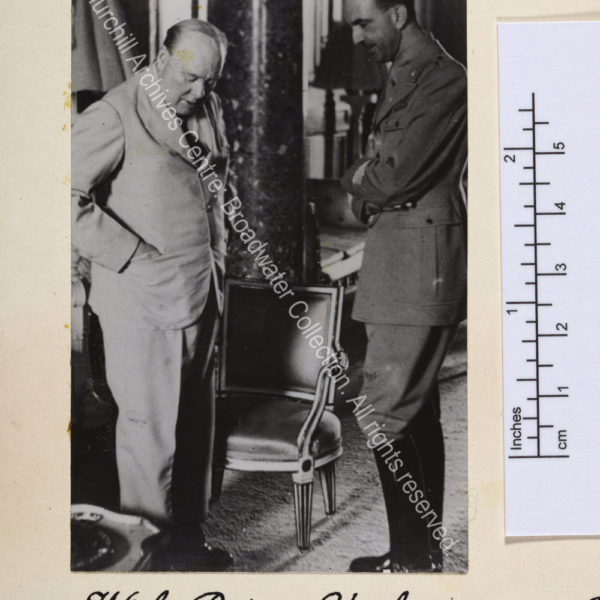 Photo shows WSC and Prince Umberto