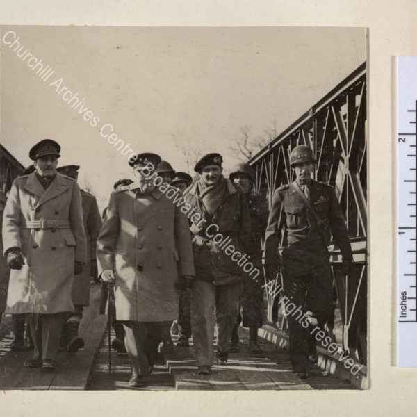 Photo shows from left to right: Field Marshal Sir Alan Brooke