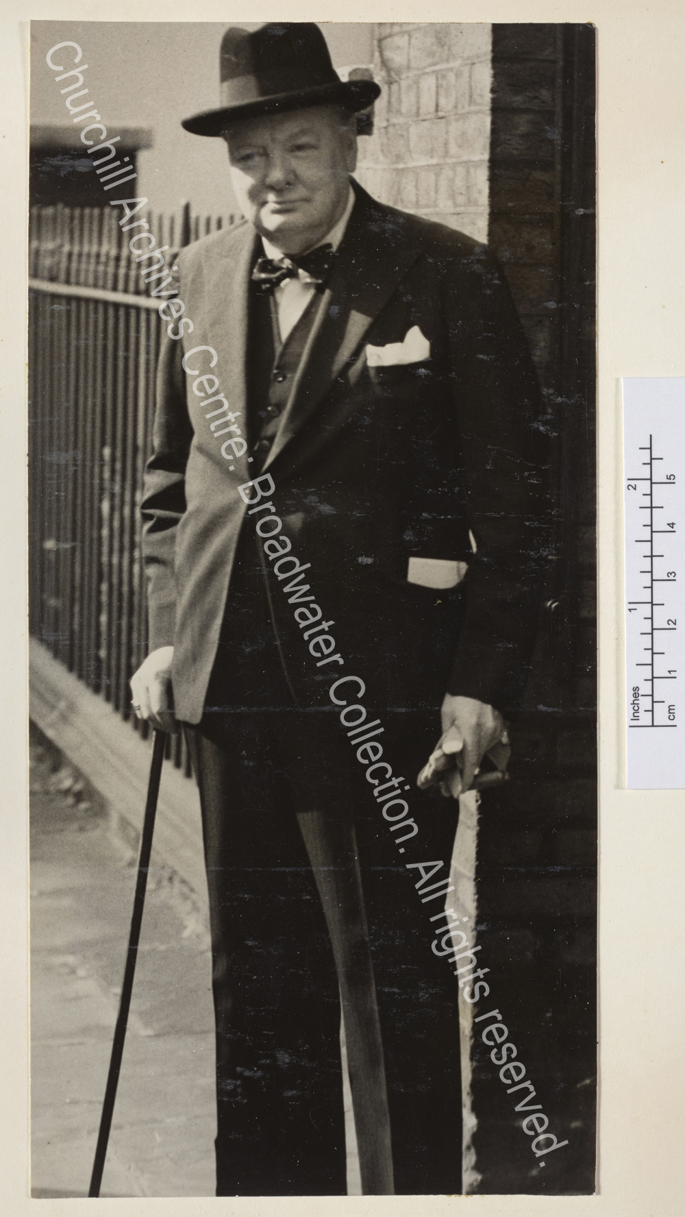 Portrait photograph of WSC wearing a waistcoat