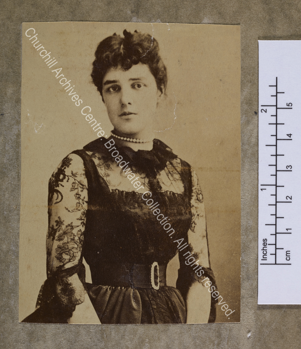 Half-length photograph of Lady Randolph [earlier Jennie Jerome]