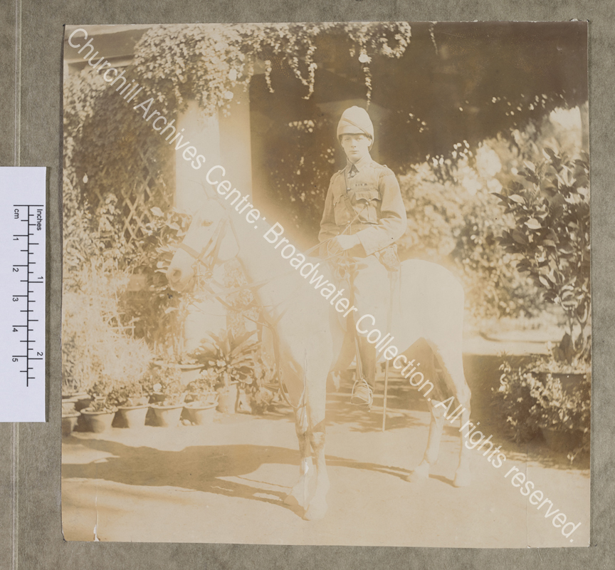 Photograph of WSC in uniform in India