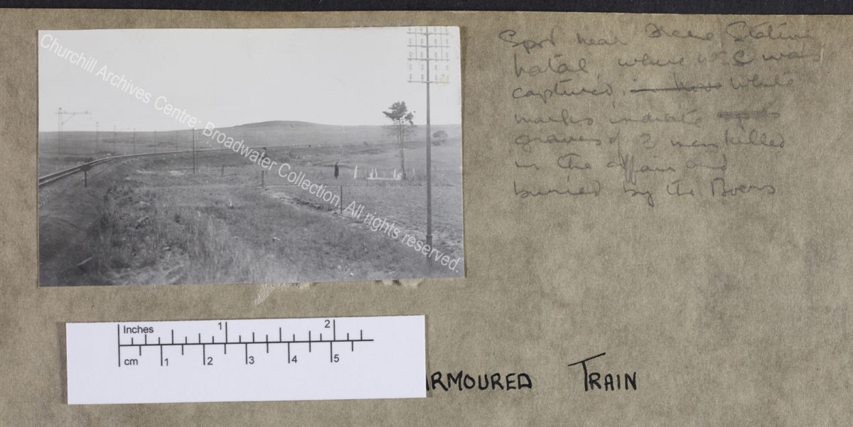 Photograph of the train line near Frere station