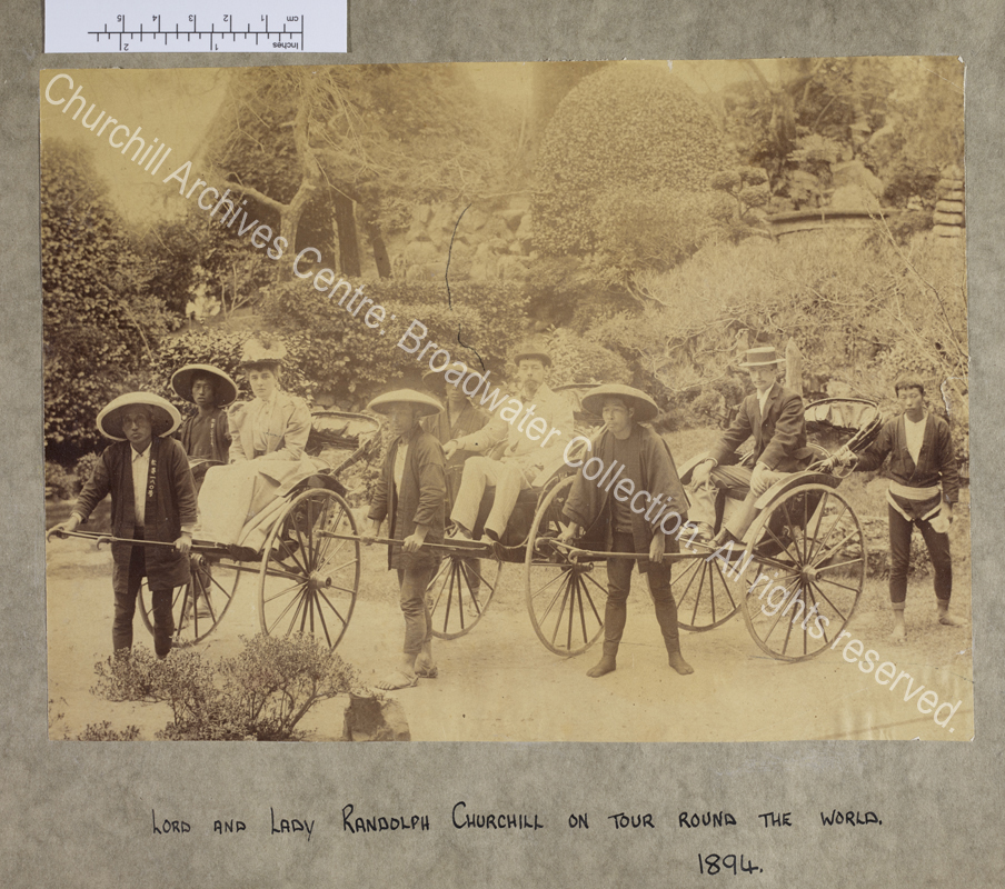 Photograph from Japan of Lady Randolph Churchill [earlier Jennie Jerome]