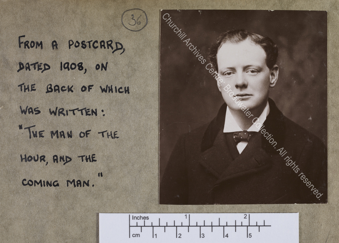 Head and shoulders portrait photograph of WSC as a young man