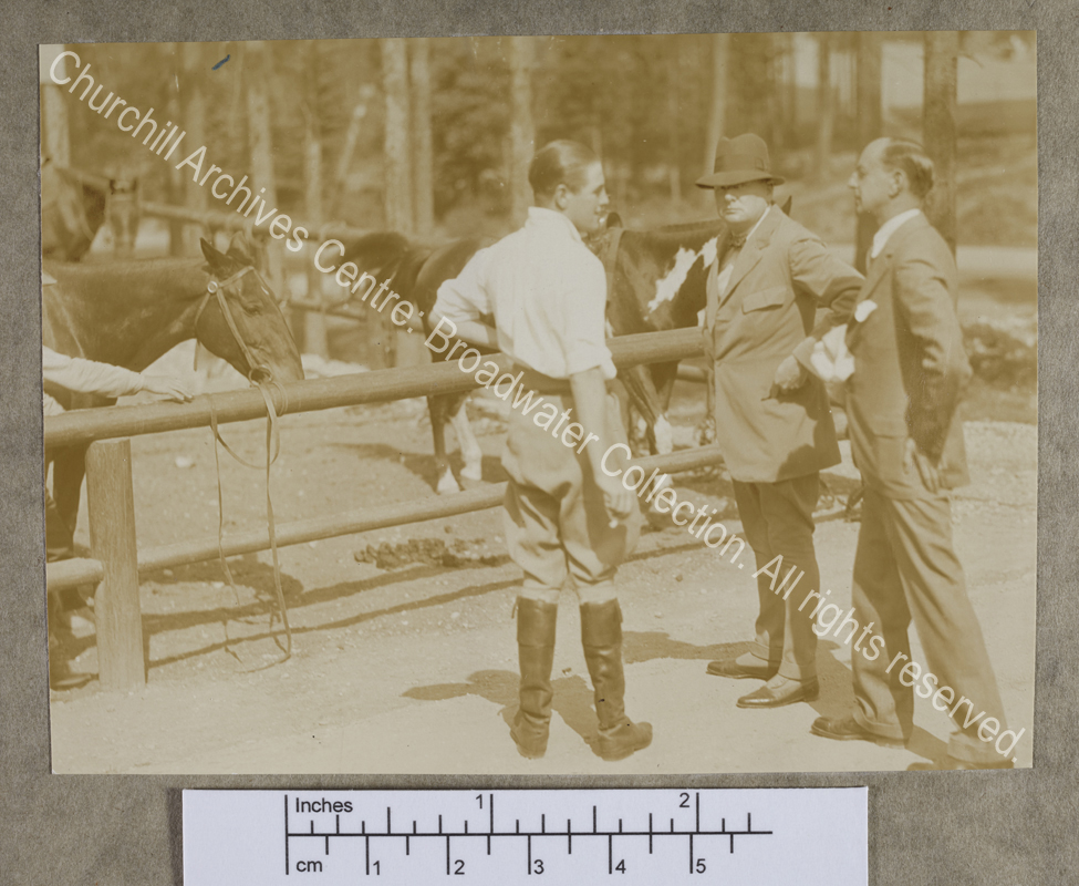 Photograph from WSC's tour of Canada and the United States