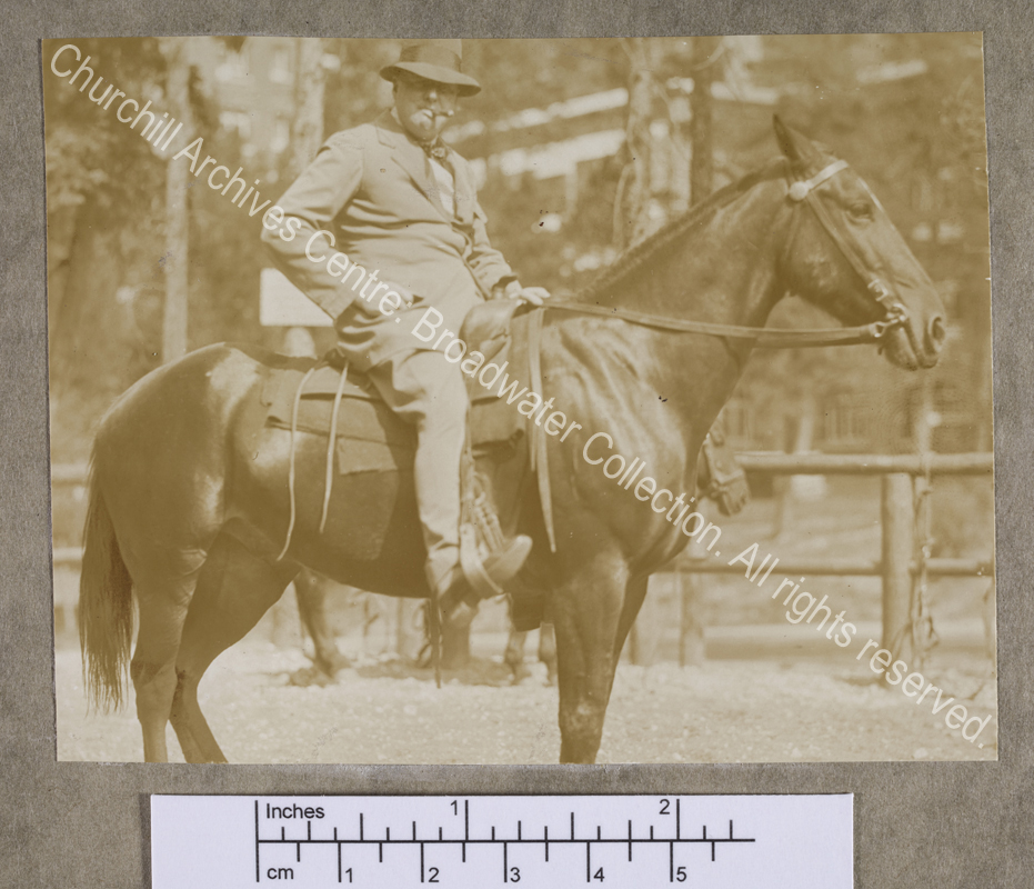 Photograph from WSC's tour of Canada and the United States