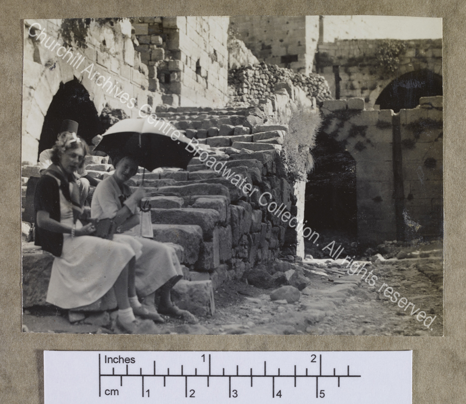 Photograph of CSC and [? Josephine "Posy" Guinness